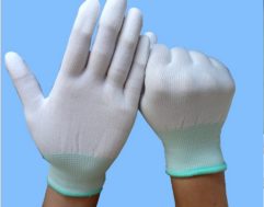 Polyester ESD Carbon Fiber Gloves of High Electricity Carbon Yarns