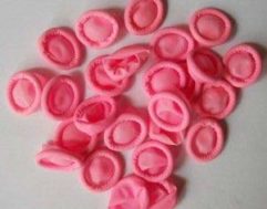 100% Pink Natural Latex ESD Finger Cots Without Powder