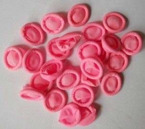 100% Pink Natural Latex ESD Finger Cots Without Powder