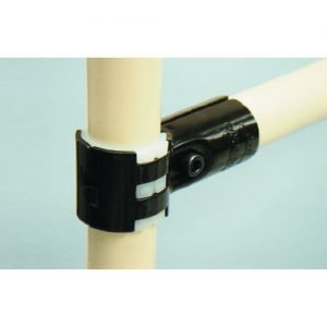 HJ11 Metal Pipe Joint black (Reusable metal fixing Pipe Clamp) IE-HJ11