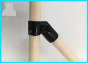 HJ14 Metal Pipe Joint black (Reusable metal fixing Pipe Clamp) IE-HJ14