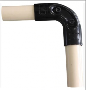 HJ16 Metal Pipe Joint black (Reusable metal fixing Pipe Clamp) IE-HJ16