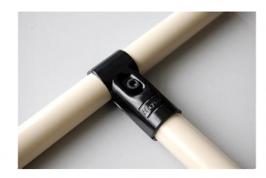 HJ1 Metal Pipe Joint black (Reusable metal fixing Pipe Clamp) IE-HJ1