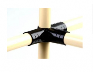 HJ3 Metal Pipe Joint black (Reusable metal fixing Pipe Clamp) IE-HJ3