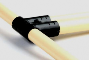 HJ9 Metal Pipe Joint black (Reusable metal fixing Pipe Clamp) IE-HJ9