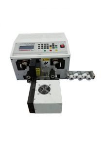 two core flat wire cutting and stripping machine
